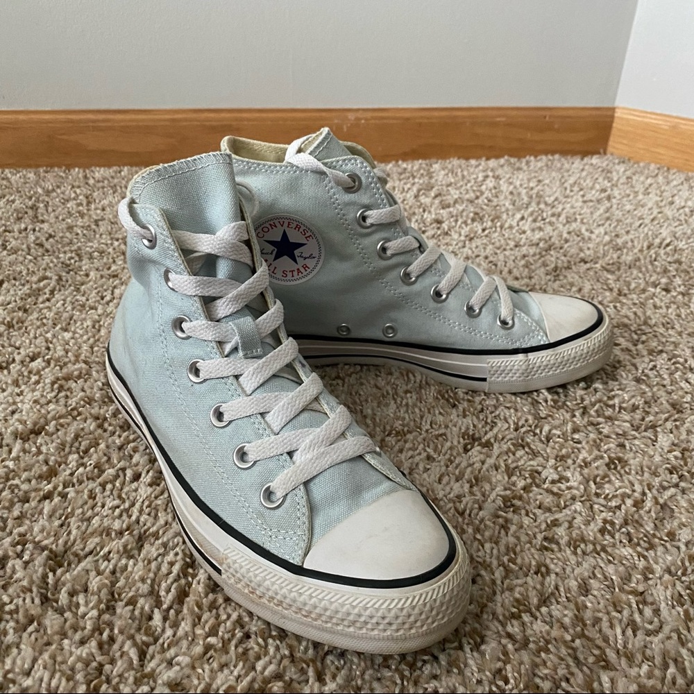 Converse Unisex Baby Blue High Top Sneakers Womens  Size 7